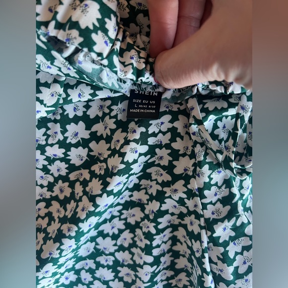 Floral Wide Leg Pants (Slit on both sides of legs) - Picture 2 of 2